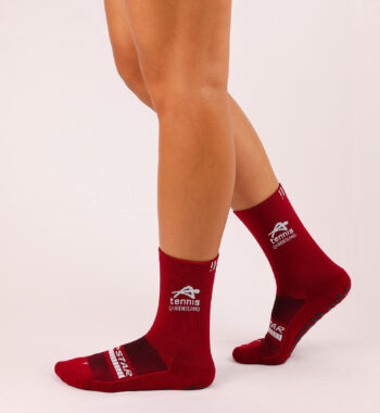 Tennis Queensland x Grip Star Crew Socks