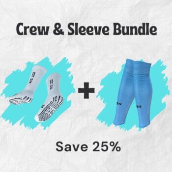 grip star crew socks and leg sleeve bundle